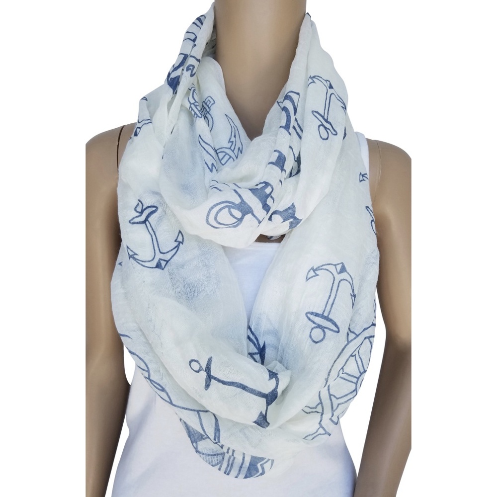 NAUTICAL INFINITY FASHION SCARF